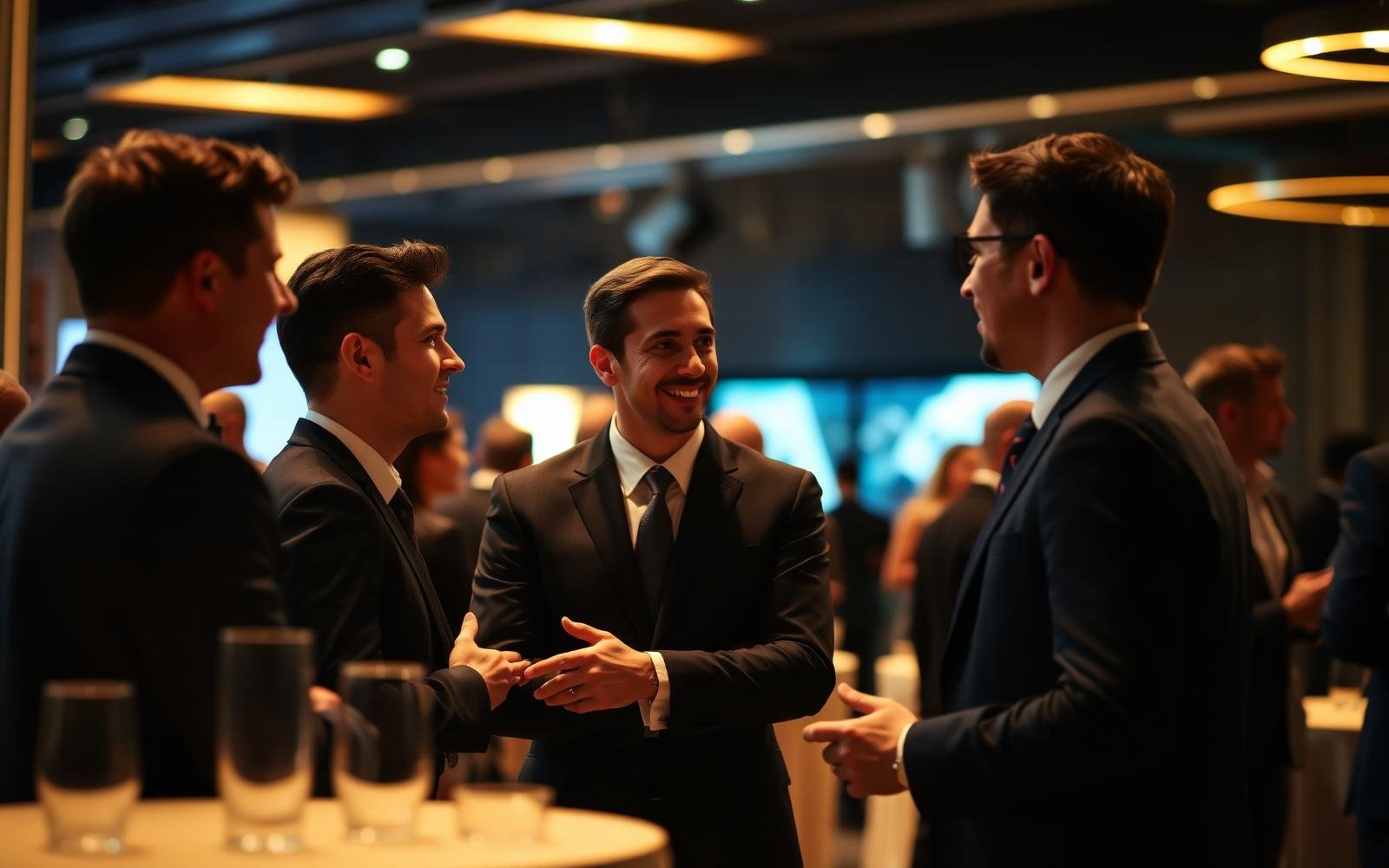 Empresários fazendo networking
